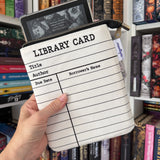 Library Card e-reader Zippered Sleeve