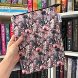 Misty Rose Garden - Zippered Book Sleeve