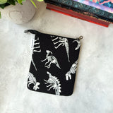 Glow-in-the-dark Dino Bones  - e-reader Zippered Sleeve