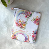 Where Rainbows Bloom e-reader Zippered Sleeve