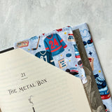 Hockey Romance - Second Period - Fabric Bookmark