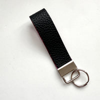 Keychain - Black and Pink Glitter