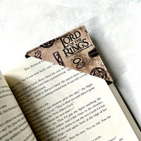 Lord of the Rings Icons Fabric Bookmark