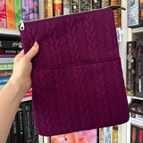 It’s Sweater Weather - Plum -  Zippered Book Sleeve