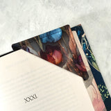 Midnight in Bloom Fabric Bookmark