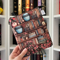 Antique Bookshelf - e-reader Zippered Sleeve