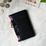 Mini Wallet - Night Peonies