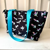 Iridescent Dragons Tote Bag