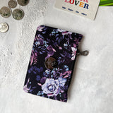 Mini Wallet - Purple Floral