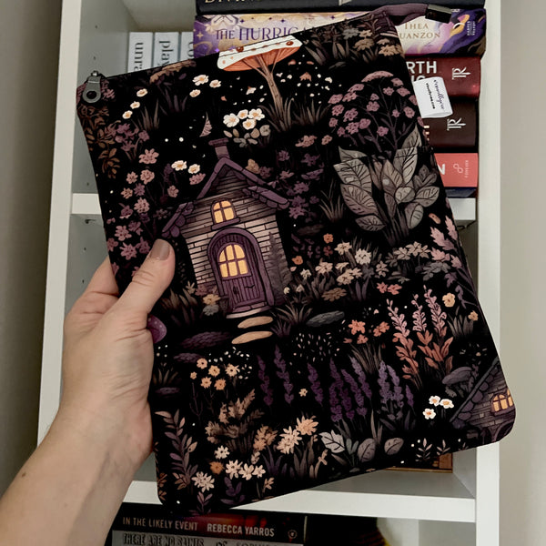 Fairy Garden -  Zippered Book Sleeve