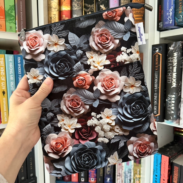 Clay Florals - Zippered Book Sleeve