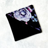 Purple Floral Fabric Bookmark