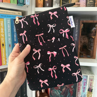 Coquette Bows -  Zippered Book Sleeve