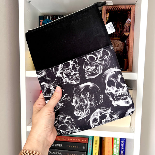 Smoky Skulls -  Zippered Book Sleeve