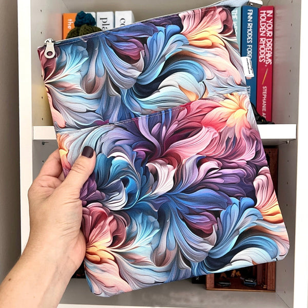 Rainbow Fractals - Zippered Book Sleeve