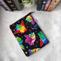 Rainbow Unicorn Kittens  -  Zippered Book Sleeve