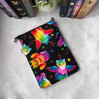 Rainbow Unicorn Kittens  -  Zippered Book Sleeve