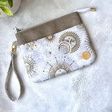 Celestial Suns e-reader Zippered Sleeve with wristlet