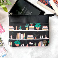 Cute Bookshelf e-reader Zippered Sleeve