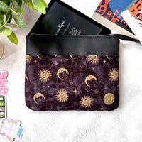 Celestial Suns & Moons e-reader Zippered Sleeve