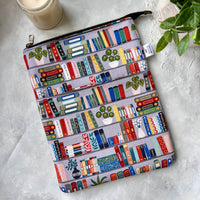 Bookshelf on Light Grey -  Zippered Book Sleeve
