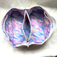White Pastel Rainbow Magic Makeup Bag