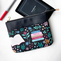 Books & Florals e-reader Zippered Sleeve