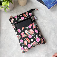 Books & Floral  -  Zippered Book Sleeve