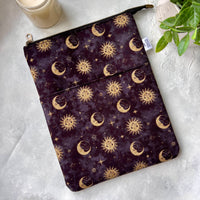 Suns & Moons -  Zippered Book Sleeve
