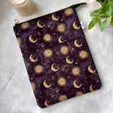 Suns & Moons -  Zippered Book Sleeve