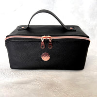 Black & Purple Floral Magic Makeup Bag