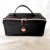 Black & Purple Floral Magic Makeup Bag