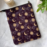 Suns & Moons -  Zippered Book Sleeve