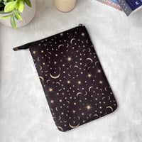 Small Stars and Moons -  Zippered Book Sleeve - Paperback
