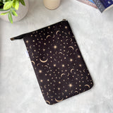 Small Stars and Moons -  Zippered Book Sleeve