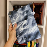 Navy Brush -  Zippered Book Sleeve