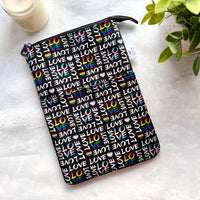 Love -  Zippered Book Sleeve
