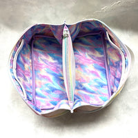 White Pastel Rainbow Magic Makeup Bag