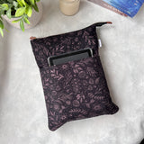 Rose Gold Floral Line Art -  Zippered Book Sleeve