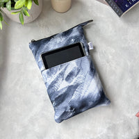 Navy Brush -  Zippered Book Sleeve
