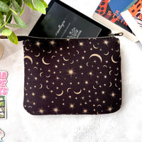 Celestial Suns & Moons Small e-reader Zippered Sleeve