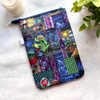 Beauty & the Beast Stained Glass -  Zippered Book Sleeve