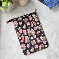 Books & Floral  -  Zippered Book Sleeve