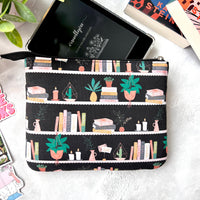 Cute Bookshelf e-reader Zippered Sleeve
