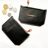 Mini Wallet - Black & Rose Gold