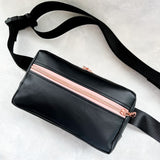 Black and Pink Large Crossbody Bag