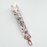 Rose Gold Collection Fabric Keychain Wristlet
