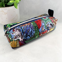 Beauty & the Beast Stained Glass - Small Boxy Pouch