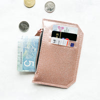 Mini Wallet - Rose Gold Glitter