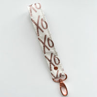 Rose Gold Collection Fabric Keychain Wristlet